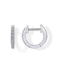 PAVOI Small Gold Hoop Earrings for Women - 14K Gold Plated Huggie Earring | Hypoallergenic Earring Set - Dainty Huggie Hoops with 925 Sterling Silver Posts - Cartilage Hoop Earrings - color: White Gold