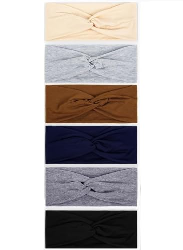TERSE Headbands for Women Non Slip: Twist Head Bands for Women's Hair Trendy Solid Colors - color: Headbands Color-A