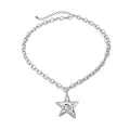 Chunky Necklace for Women Big Star Necklaces for Women Trendy Large Statement Necklace Thick Chain Bold Chunky Jewelry Star Accessories Boho - style: 3 - S