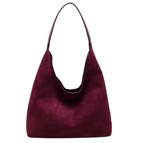Straw Hobo Bag for Women 2026 Boho Woven Beach Purse Large Summer Straw Tote with Lining Black Raffia Shoulder Bag | straw material - color: Corduroy Hobo-rose Red