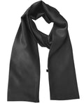 kcctoo 59” Long Silk Like Head Scarf Women's Fashion Square Neck Satin Scarfs for Bag Hair Scarves Gift 59 * 5.9” - color: Z8 Black 59" X 5.9"