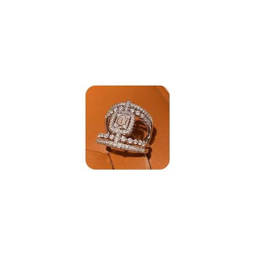 925 Sterling Silver French Royal Style Ring - Exquisite Vintage Inspired Jewelry for Women, Elegant Cubic Zirconia Cocktail Ring Size 9 - size: Size 9