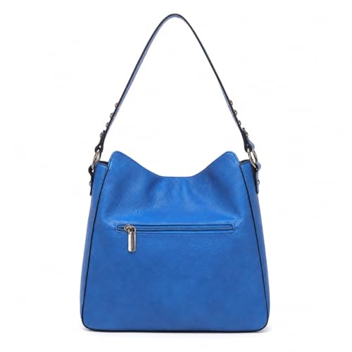 Montana West Hobo Bag for Women Crossbody Purse and Handbags Ladies Chic Shoulder Bags - color: Blue