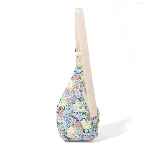 Baggallini Mini Sling - 12x7 Sling Crossbody Bag Backpack with Adjustable Shoulder Strap - color: Meadow Print