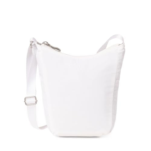 Baggallini Swift Mini Crossbody Bag for Women - 4.5x7 Small Travel Purse with Crossbody Strap and RFID - color: B-lite Bright White