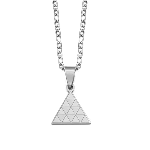 Pintadera Canaria Spain Traditional Ethnic Symbols Pendant Necklaces For Woman Jewelry - color: Silver Color 6