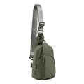 ODODOS Sling Bag with Adjustable Straps Crossbody Chest Bag Lightweight Backpack for Casual Traveling Hiking - color: Tarmac