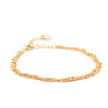 Timeless 18K Gold Vermeil Bracelet for Women, Hypoallergenic Nickel-Free Charm, Durable Everyday Jewelry Gift Tarnish-Resistant - style: Kora Layered Beaded Bracelet