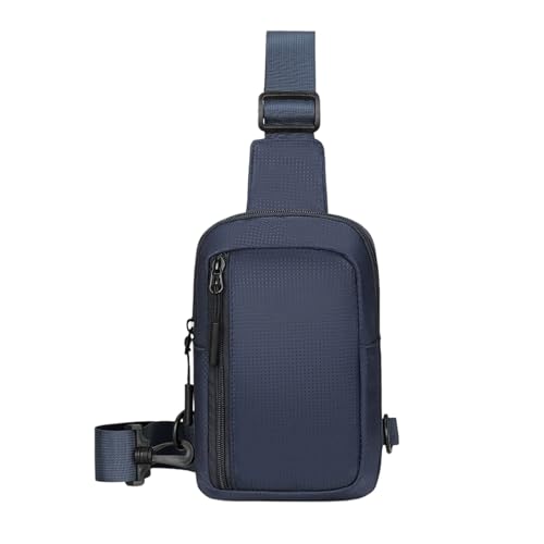 Mini Sling Bag for Men Women, Waterproof Crossbody Backpack, Lightweight Utility Chest Bag for Hiking Travel Sports (Dark Blue) - color: Dark Blue