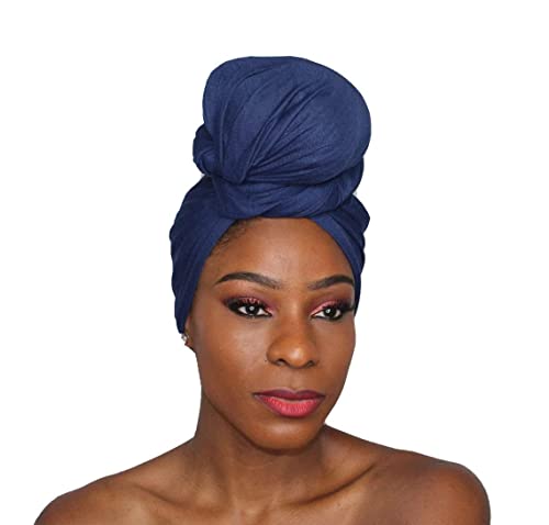 HOMELEX Head Wraps Turbans Stretch Jersey Knit Headwraps Wrap Turban Scarf Tie for Women - color: Pk-1