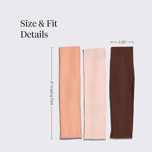 Kitsch Headbands for Women Non Slip - Running Headbands for Girls, Ideal for Working Out, Yoga, Gym, or Lounging - color: Rosewood