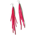 Boho Tassel Fringe Earrings for Women Western Fringe Leather Drop Dangle Earrings Ethnic Dangling Long Tassel Earrings Elegant Thread Feather Jewelry Gifts - style: style 2