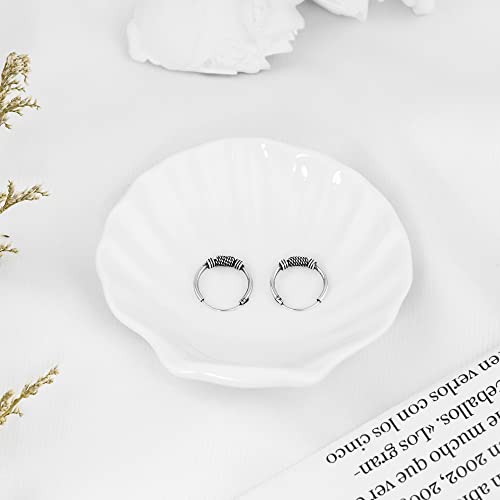 AeraVida Unique Bali Chic Tribal Coil and Ball Sterling Silver Hoop Earrings | Artistic Boho-Inspired Lightweight Jewelry for Women - style: Style3