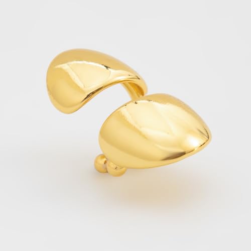 Ear Cuffs Non Piercing Earrings for Women Chunky Gold Ear Cuff Clip on Earrings Trendy Jewelry - style: style-C