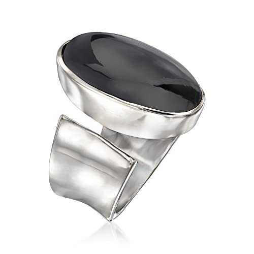Ross-Simons Wrap Ring in Sterling Silver - color: Black, size: Size 7