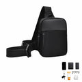 Lightweight Water-Resistant Crossbody Bag, Multi-Pocket Organizer for Phone, Keys, Essentials - Unisex Mini Sling Pack for Hiking, Commute, Cycling