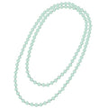 Beaded Necklace Hand Knotted for Woman - color: Burmese Jade 1