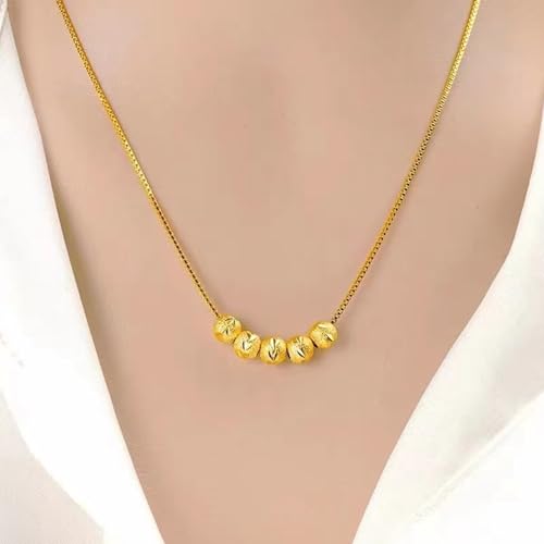 Gold Necklaces for Women Gifts - 14K Gold Plated Necklace for Women Necklaces for Her Tiny Fashion Jewelry for Teens，for Women Friends Jewelry Gifts，Necklace Gold Jewelry Birthday Gifts - style: Wufu Linmen necklace
