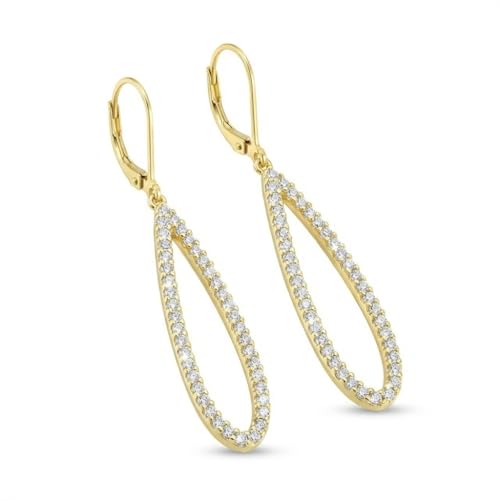 Leverback Dangle Drop Earrings for Women, Hypoallergenic Lightweight Minimalist Jewelry, Fashion Gift for Her, Birthday Anniversary - color: C-Gold