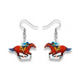 ROSTIVO Running Horse Earrings For Women – Equestrian Jewelry for Derby Day, Horse Racing Events, and Sports Fans