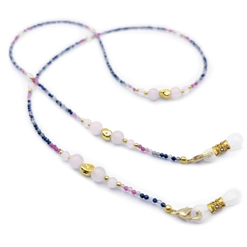 Damanse Beaded Glasses Chain,Eyeglass & Sunglass Strap For Women Stylish - color: Pink Crystal Design