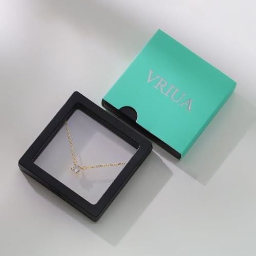 VRIUA Gold Necklace for Women - 14K Gold Plated Dainty Italian Horn Star of David Butterfly Bow Sun Lotus Volleyball Baseball Cowboy Boots Necklace Jewelry Everyday for Women - style: Star of David CZ