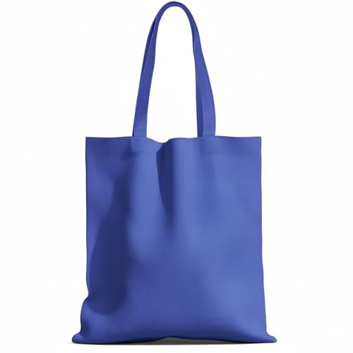 1 Pack Available Premium Canvas Reusable Tote Gift Bags,Made of Natural Canvas with Handle,Work,DIY,Shopping(Blue) - color: C2-blue 1 Pack