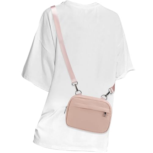 MAXTOP Small Crossbody Bags for Women Belt Bag Fanny Pack with Adjustable Strap - color: Cute Pink, style: Small Crossbody Bag