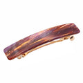 French Amie Small 2 1/4 inch Celluloid Handmade Hair Barrette No Slip Grip Durable Styling Women Hair Accessories Hair Clip for Girls, Made in France(Purple Touch) - color: Purple Touch