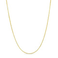 14k Yellow Gold Solid Box Chain 1.05mm Necklace for Women Jewelry with Lobster Clasp - 16"