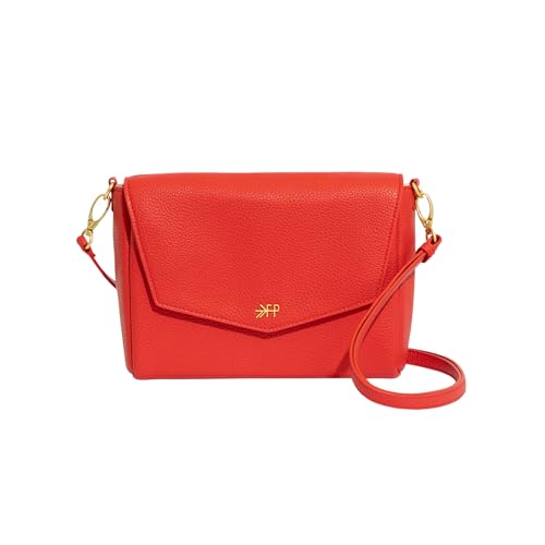 Freshly Picked Classic Crossbody Bag for Women - Stylish Handbag and Crossbody Purse Made with Premium Vegan Leather - color: Poppy