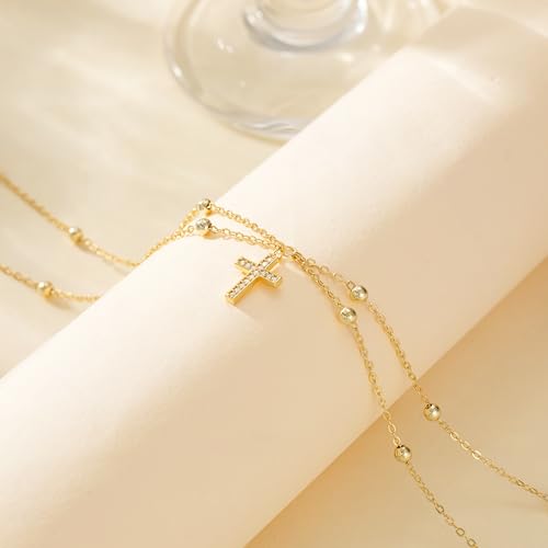 CHESKY Waist Beads for Women, Dainty 14k Gold Plated Waist Chain Beach Accessories Cute Belly Chain Body Chain Gold Chain Belts for Women Summer Beach Jewelry for Womens Gifts Rave Outfits for Womens - style: CZ waist beads