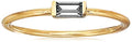 Amazon Essentials 18K Yellow Gold Plated Sterling Silver Cubic Zirconia Fashion Stackable Ring - color: White,April, size: 8