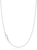 Jewlpire 18k Gold Plated 925 Sterling Silver Chain Necklace for Women, 1.1mm Cable Chains Necklace Thin & Dainty & Sturdy Women's Chain Necklaces, 14/16/17/18/20/22/24 Inches - color: 925 Sterling Silver, size: 18 Inch