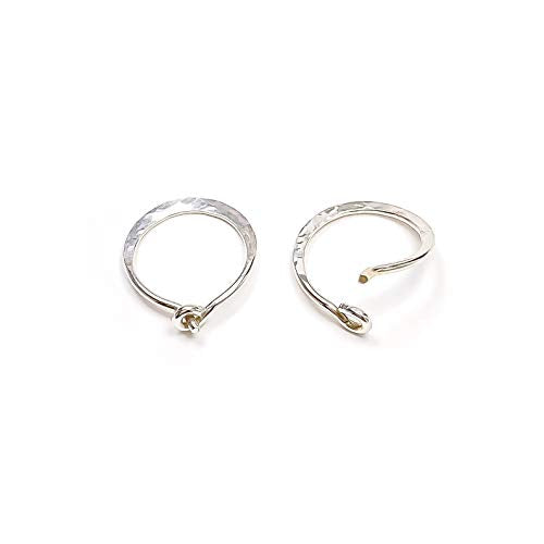 Hoop Earrings for Women, 14K Rose Gold FIlled, 20mm, Hammered Texture, Hoop Earrings Hypoallergenic Sensitive Ears, Hoop Earrings Set, Rose Gold Earrings Nickel Free - size: 10mm