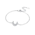 925 Sterling Silver Bracelet for Women,Silver Bracelet Chain Presents for Sister Daughter and Friend, Women's Jewelry for the Daily Occasion - color: Silvery | Moon