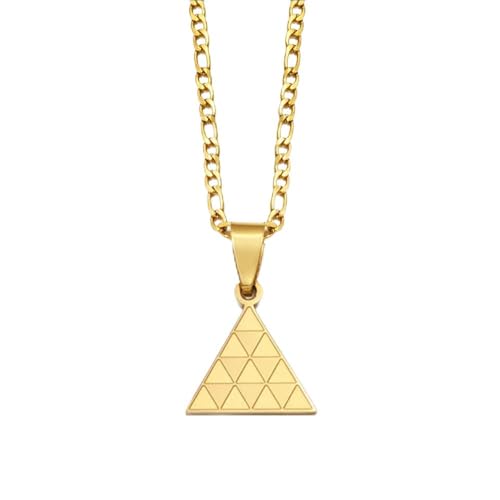 Pintadera Canaria Spain Traditional Ethnic Symbols Pendant Necklaces For Woman Jewelry - color: Gold Color 6