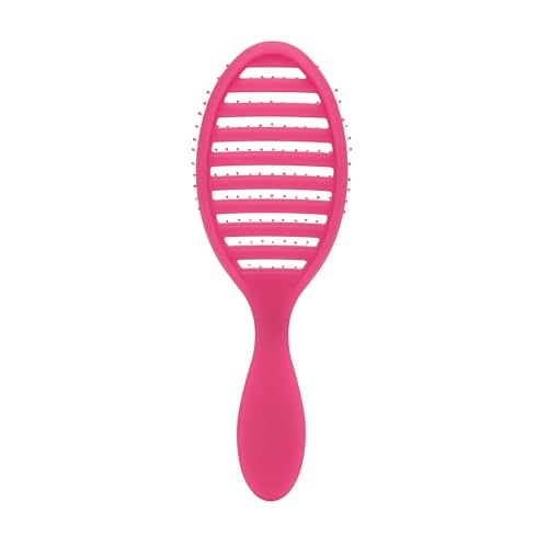 Wet Brush Speed Dry Hair Brush, Pink Frost - Vented Design & Soft HeatFlex Bristles Are Blow Dry Safe - Ergonomic Handle Manages Tangles - Pain-Free Hair Accessories - color: Frost Pink, size: 1 Count (Pack of 1)