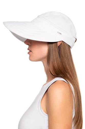 Women's Zip-Off Visor - UPF 50+ Sun Protection - Bel Aire - color: White