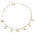 Vivian&CD Mermaid Seashell Starfish Waist Chain for Women, Gold Boho Pearl Shell Conch Belt Chain Waterproof Body Chain for Summer Beach Sexy Bikini Pirate Costume Accessories - style: Starfish