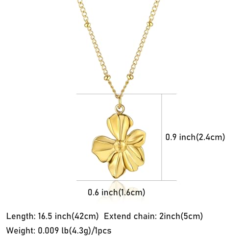 14K Gold Heart Necklace for Women Boho stainless steel waterproof Cute Dainty Love Pendant Necklaces for Women - color: Styie-6