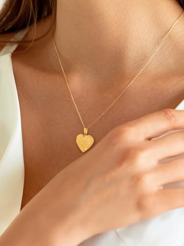 U7 Women Locket Necklace Platinum 14K Gold Photo Lockets that Hold Picture,Chain 20 Inch Personalized Gift Custom Love Heart Image Necklaces - color: 04# Gold(Tree of Life)