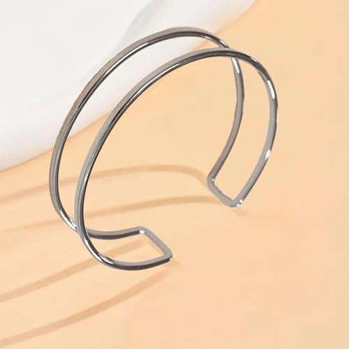 Frodete Upper Arm Cuff for Women Boho Minimalist Armlet Jewelry Outfit Accents Summer Beach Costume Party Dress Accessories Gift - color: D1:Black Arm Cuff