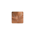 Dainty Gold Necklaces for Women Trendy Non Tarnish 14K Gold Plated Cubic Zirconia Necklace Layered Simple Cute Four Leaf Clover Choker Jewelry Birthday Gifts - color: Silver, style: Layered CZ
