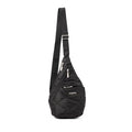 Baggallini Mini Sling - 12x7 Sling Crossbody Bag Backpack with Adjustable Shoulder Strap - color: Black Quilt