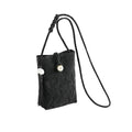 Women Mini Crossbody Bags Small Shoulder Bags CellPhone Purse Tassels Wallet Purse for Women - color: Black