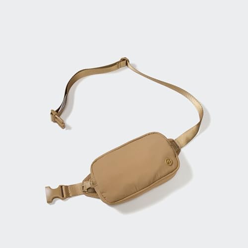 Pander Mini Belt Bag – Ultra Compact, Fits 6.7” Phone, Lipstick, Earbuds, Essentials, Small Crossbody Waist Purse, Brown Allspice - color: Brown Allspice