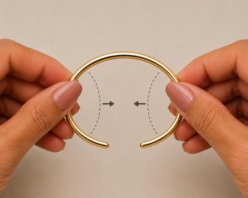 BE & CHEERY Gold Bangle Bracelet for Women, 14k Gold Plated Open Bangle, Stackable Stainless Steel Cuff Bracelets, Chunky Fashion Jewelry for Women, Trendy Elegant Design Bangle as Gifts - style: Cross