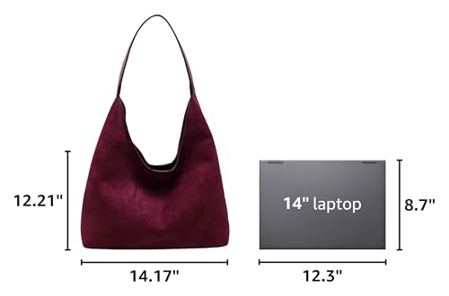 Straw Hobo Bag for Women 2026 Boho Woven Beach Purse Large Summer Straw Tote with Lining Black Raffia Shoulder Bag | straw material - color: Corduroy Hobo-rose Red