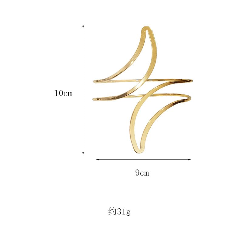 Pingyongchang Arm Cuff Upper Arm Band Cuff Bracelet Bangle for Women Silver Gold Boho Adjustable Flower Butterfly Sun Moon Armband Set Birthday Friendship Gift Holiday Beach Jewelry - style: B-Gold